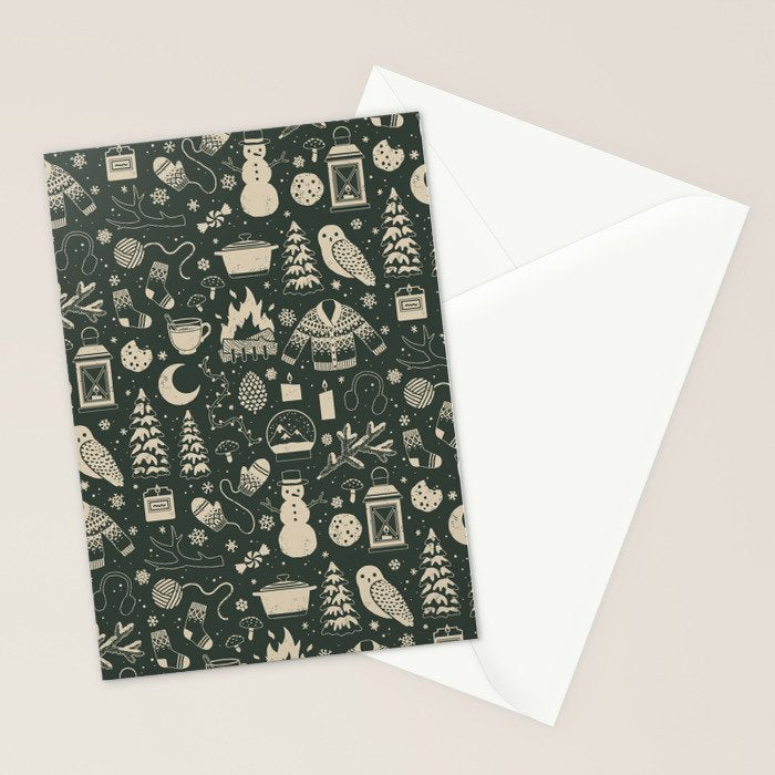 Winter Nights: Forest Stationery Card Gallery Image 2