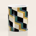 Cuboid Mid Century Abstract Shapes Pattern I Coffee Mug Gallery Image 4