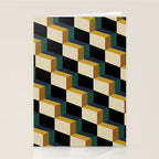 Cuboid Mid Century Abstract Shapes Pattern I Stationery Card Gallery Image 2