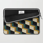 Cuboid Mid Century Abstract Shapes Pattern I Laptop Sleeve Gallery Image 2