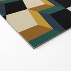 Cuboid Mid Century Abstract Shapes Pattern I Welcome Mat Gallery Image 2