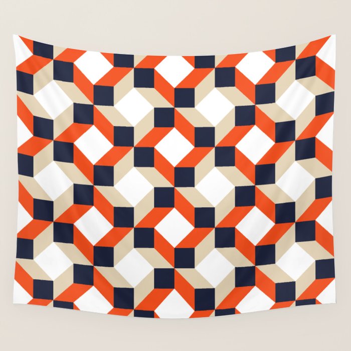 Geometric 02A Wall Tapestry Gallery Image 4