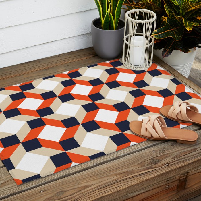 Geometric 02A Outdoor Rug Gallery Image 2