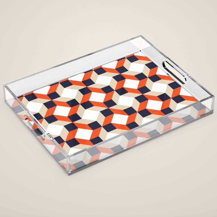 Geometric 02A Acrylic Tray Gallery Image 1