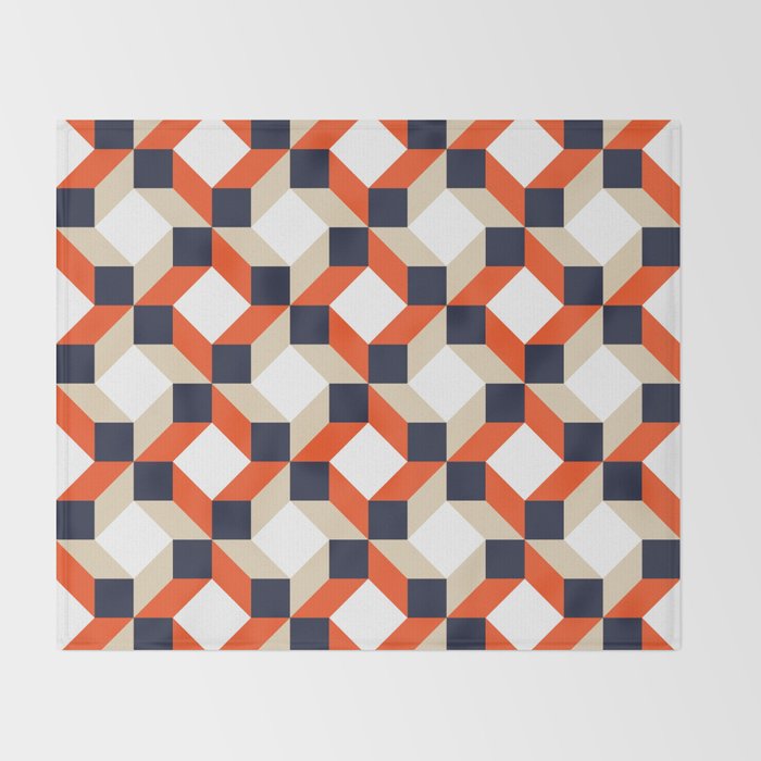 Geometric 02A Throw Blanket Gallery Image 2