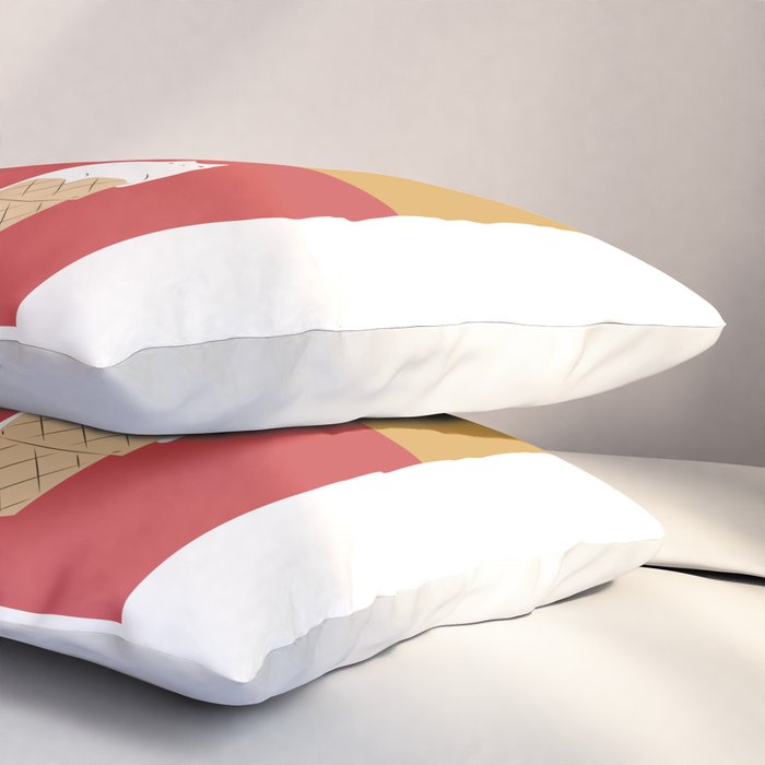 Cat Ice Cream 2x2 Pillow Sham Gallery Image 3