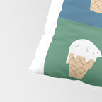 Cat Ice Cream 2x2 Pillow Sham Gallery Image 4