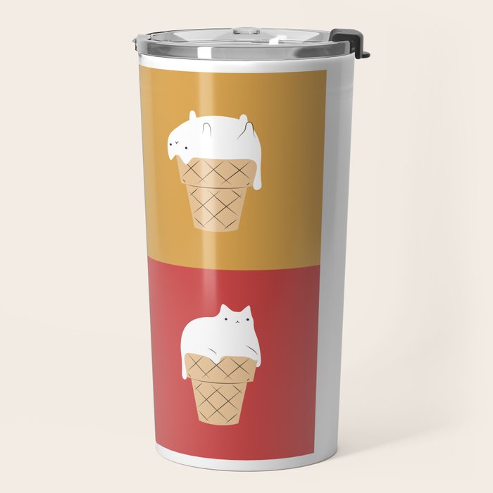 Cat Ice Cream 2x2 Travel Mug Gallery Image 2