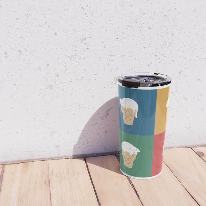 Cat Ice Cream 2x2 Travel Mug Gallery Image 4