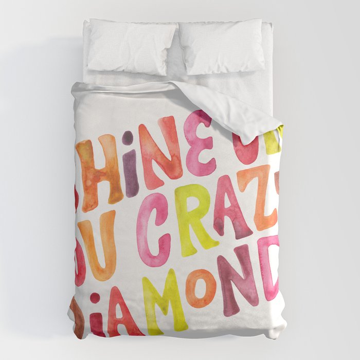 Shine On You Crazy Diamond - Rainbow Palette Duvet Cover Gallery Image 1