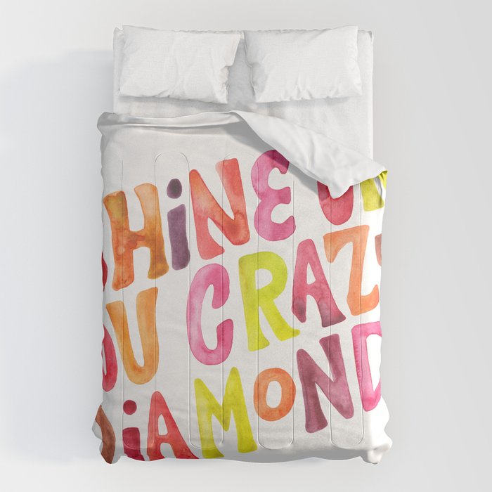 Shine On You Crazy Diamond - Rainbow Palette Comforter Gallery Image 6