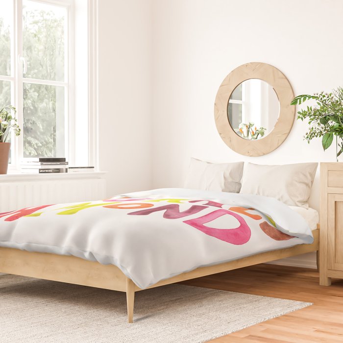 Shine On You Crazy Diamond - Rainbow Palette Duvet Cover Gallery Image 2