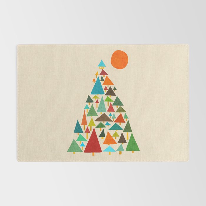 The house at the pine forest Rug Gallery Image 2