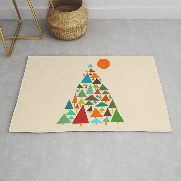 The house at the pine forest Rug Gallery Image 1