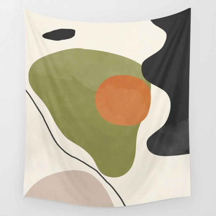 Abstract Shapes 60 Wall Tapestry Gallery Image 4