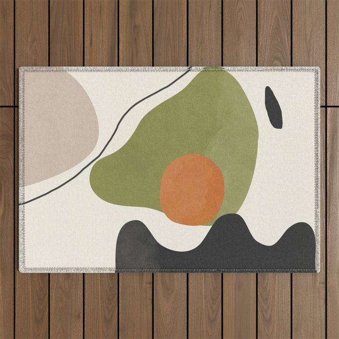 Abstract Shapes 60 Outdoor Rug Gallery Image 1