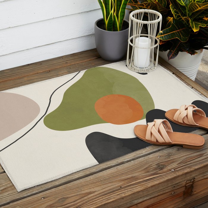 Abstract Shapes 60 Outdoor Rug Gallery Image 2