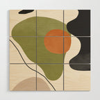 Abstract Shapes 60 Wood Wall Art Gallery Image 1