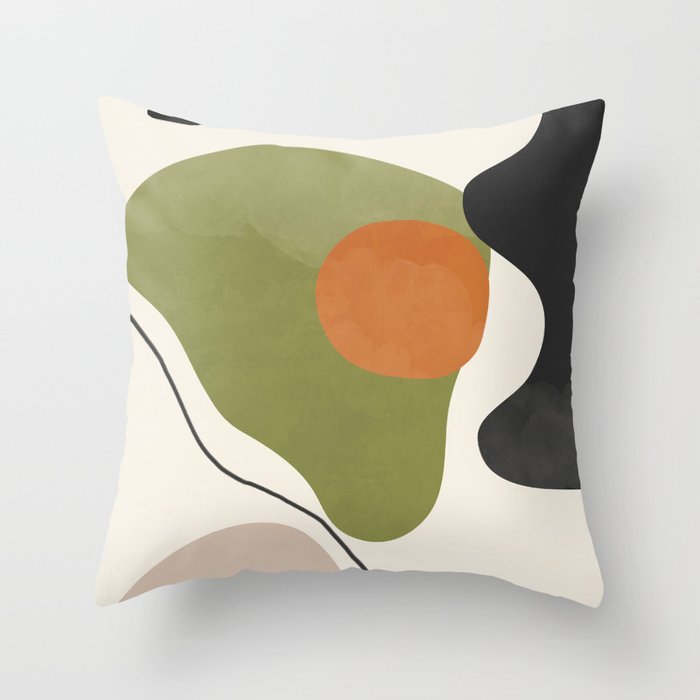 Abstract Shapes 60 Throw Pillow Gallery Image 6