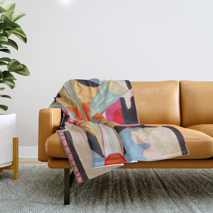 Abstraction Throw Blanket Gallery Image 1