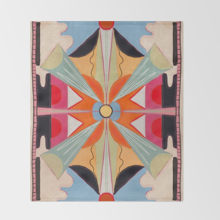 Abstraction Throw Blanket Gallery Image 2