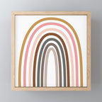 Whimsical Rainbow in Earthy Colors Mini Art Print Gallery Image 1