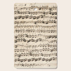 Johann Sebastian Bach (1685 - 1750) original music sheet Cutting Board Gallery Image 1