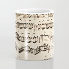 Johann Sebastian Bach (1685 - 1750) original music sheet Coffee Mug Gallery Image 4