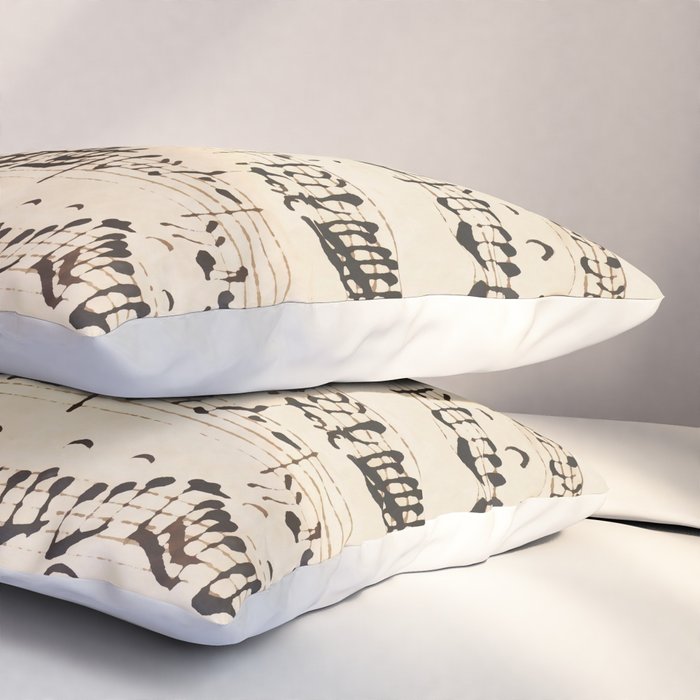 Johann Sebastian Bach (1685 - 1750) original music sheet Pillow Sham Gallery Image 3