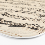 Johann Sebastian Bach (1685 - 1750) original music sheet Bath Mat Gallery Image 3