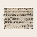 Johann Sebastian Bach (1685 - 1750) original music sheet Laptop Sleeve Gallery Image 1