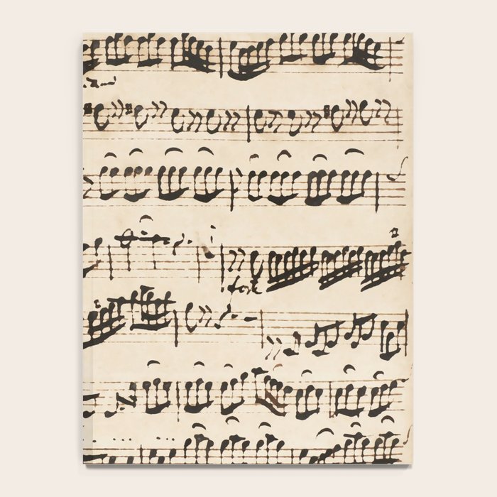 Johann Sebastian Bach (1685 - 1750) original music sheet Notebook Gallery Image 4