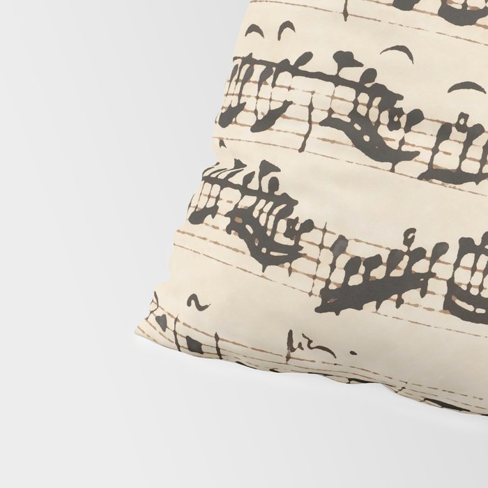 Johann Sebastian Bach (1685 - 1750) original music sheet Pillow Sham Gallery Image 4