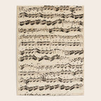 Johann Sebastian Bach (1685 - 1750) original music sheet Poster Gallery Image 4
