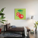 Big fruit Cherry duo with fun pun 'Cherry Nice'  Wood Wall Art Gallery Image 2