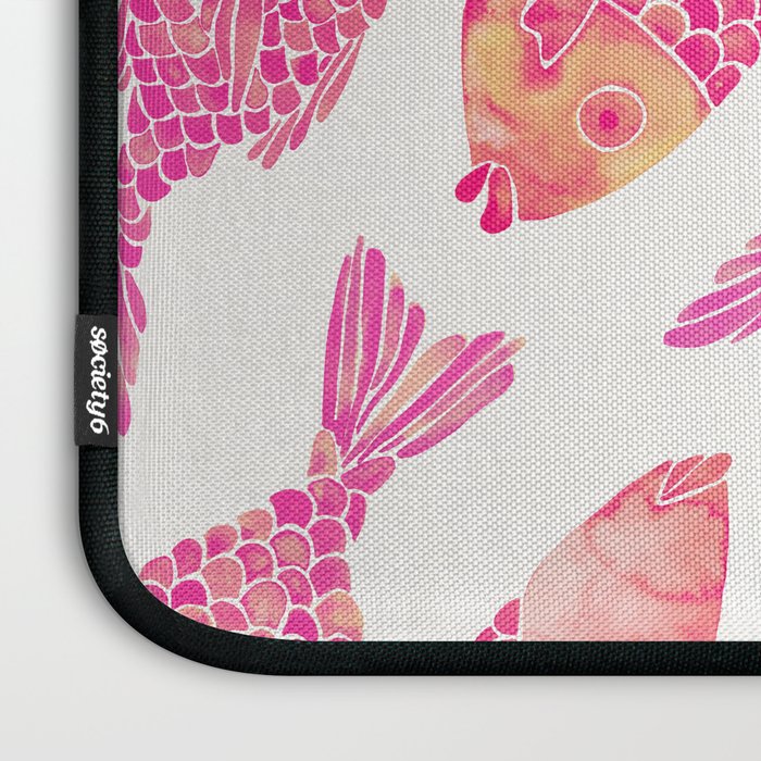 Indonesian Fish Duo - Pink Palette Laptop Sleeve Gallery Image 3