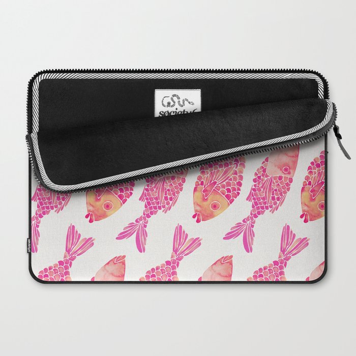 Indonesian Fish Duo - Pink Palette Laptop Sleeve Gallery Image 2