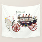 the rainbow carriage Wall Tapestry Gallery Image 4