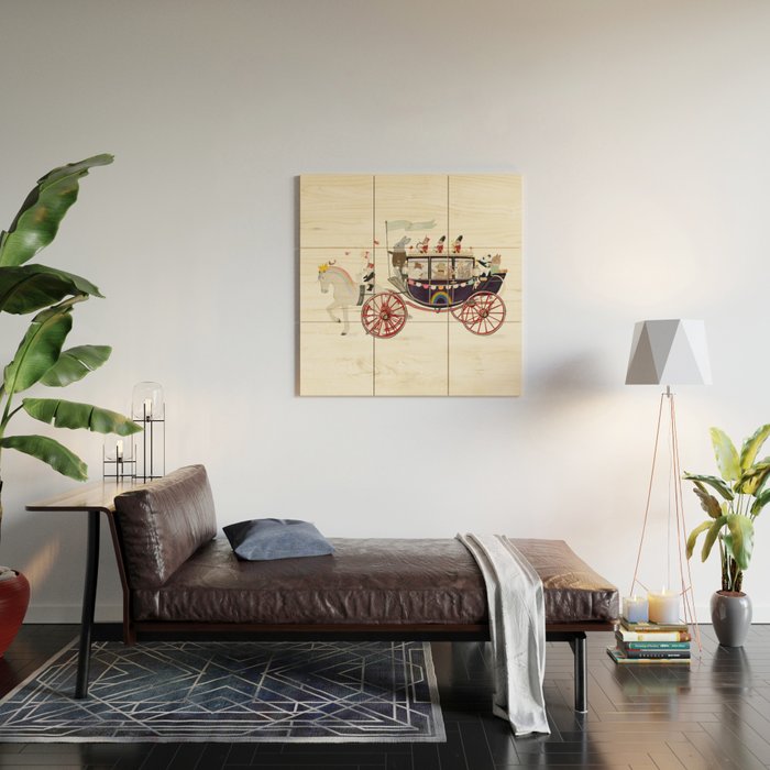 the rainbow carriage Wood Wall Art Gallery Image 2