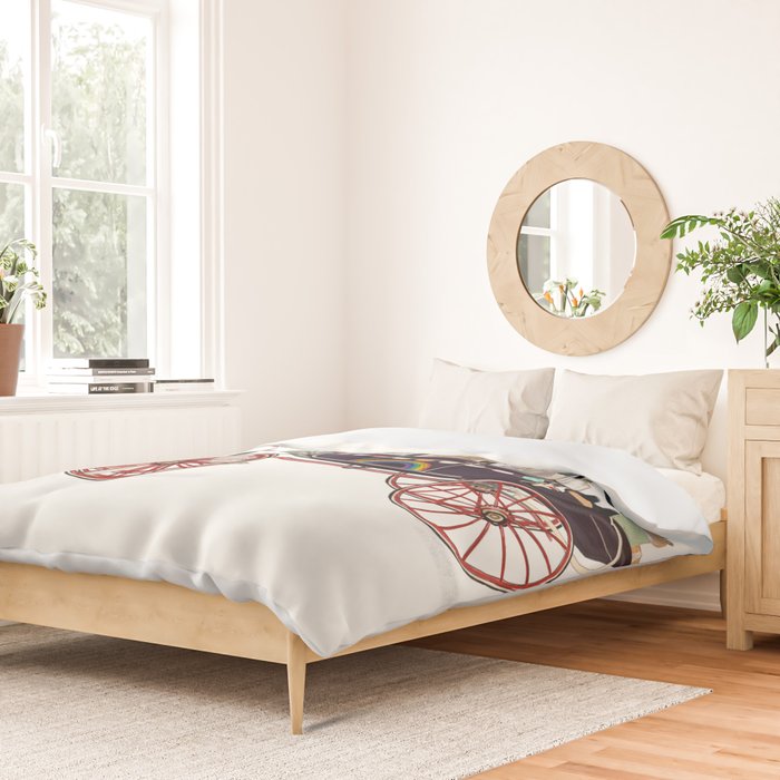 the rainbow carriage Duvet Cover Gallery Image 2
