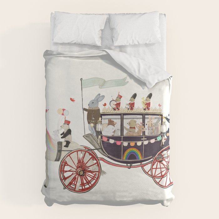 the rainbow carriage Duvet Cover Gallery Image 6
