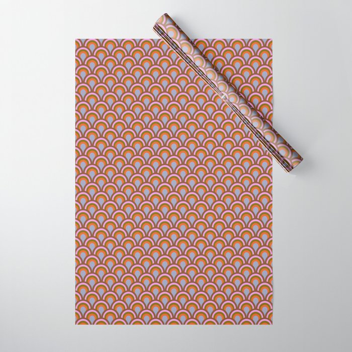 Retro Rainbow Arches Wrapping Paper Gallery Image 1