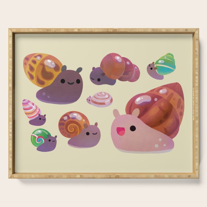 Land snail Serving Tray Gallery Image 1