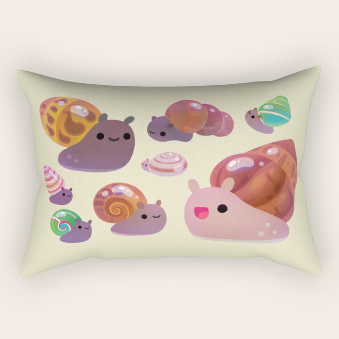 Land snail Rectangular Pillow Gallery Image 1