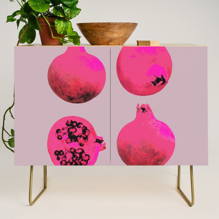 Pomegranates(Pink) Credenza Gallery Image 1