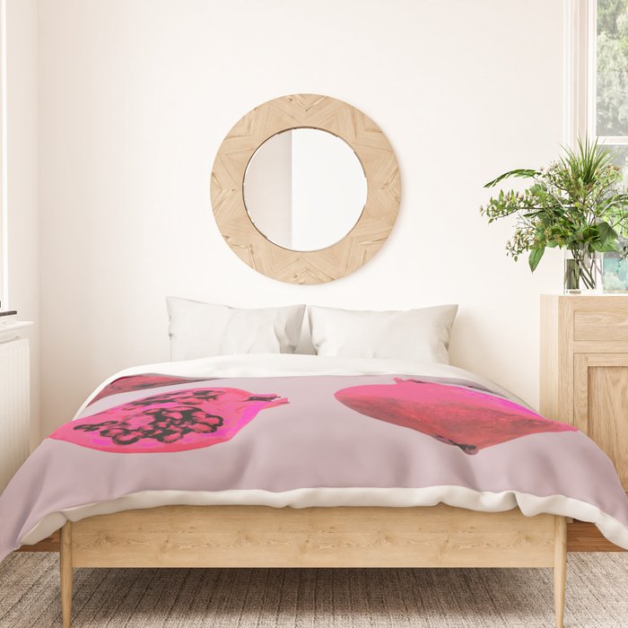 Pomegranates(Pink) Duvet Cover Gallery Image 3