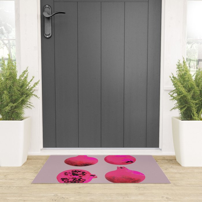 Pomegranates(Pink) Welcome Mat Gallery Image 3