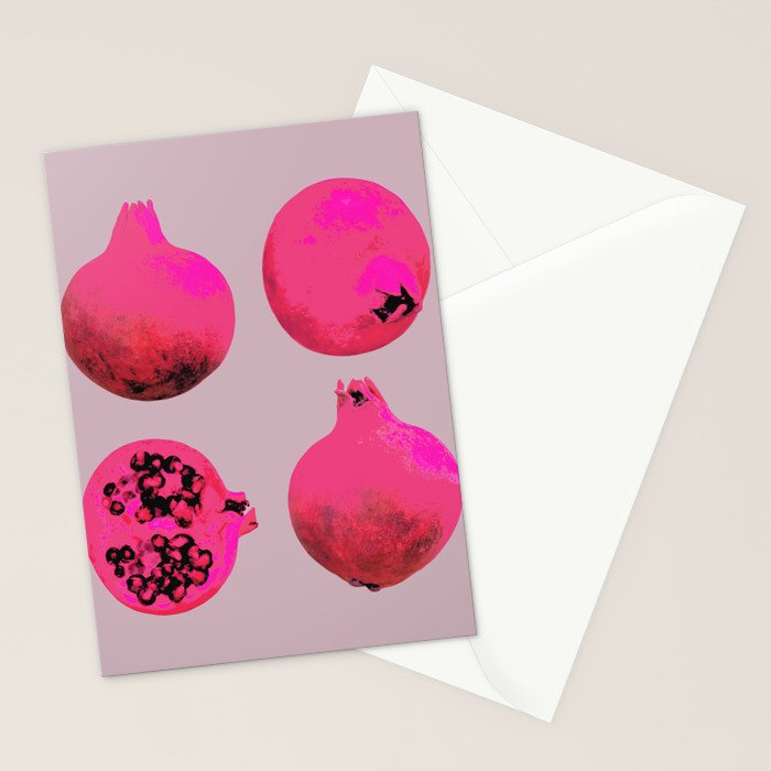 Pomegranates(Pink) Stationery Card Gallery Image 2