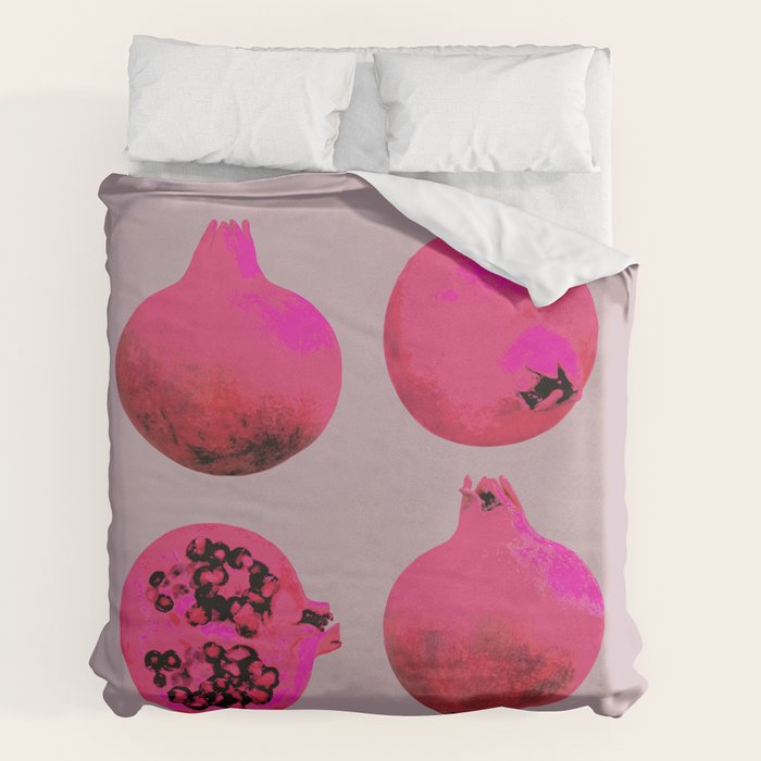 Pomegranates(Pink) Duvet Cover Gallery Image 2