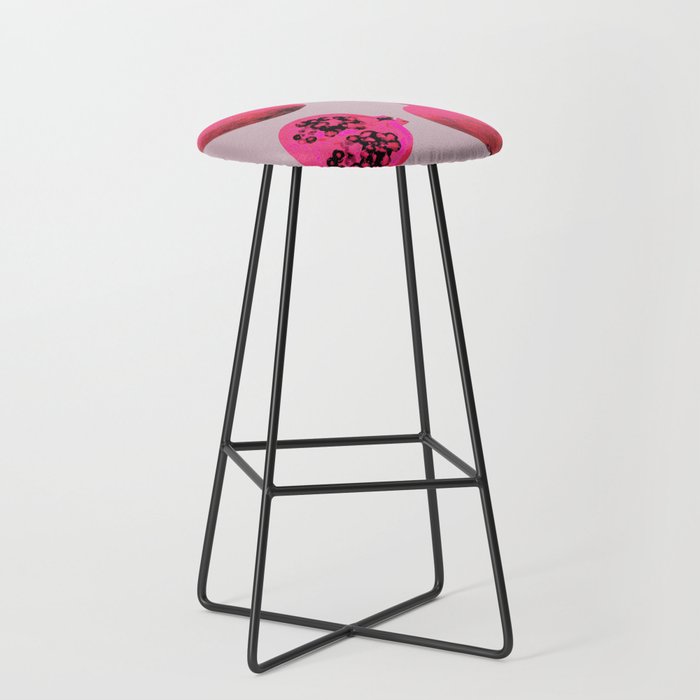Pomegranates(Pink) Stool Gallery Image 1